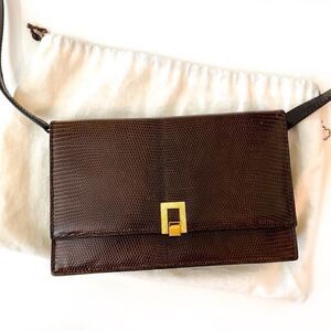 LEDERER Vintage Brown Leather Purse Bag